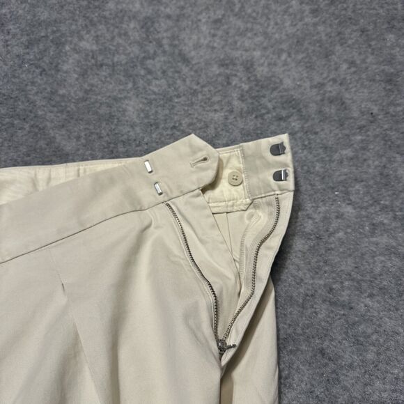 New Gap High Rise Pleated Wide Leg Khaki Women's Pants Size 16 Beige Light Wash - Picture 12 of 12